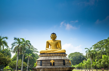 Gangaramaya Seema Malaka temple in Colombo, Sri Lanka.