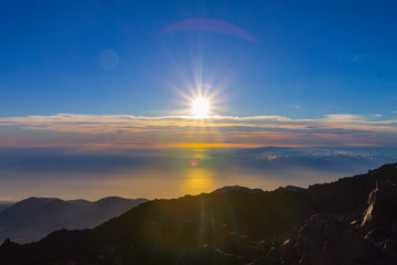 Sunset at the end of the world