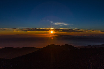 Sunset at the end of the world