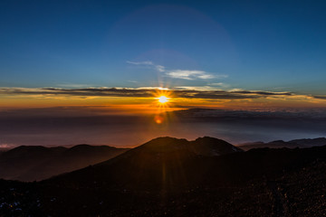 Sunset at the end of the world