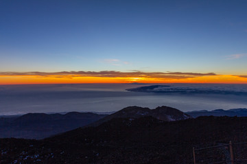 Sunset at the end of the world