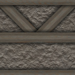 Wooden frame chalet construction elements