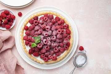 raspberry yogurt tart