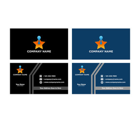Fototapeta premium Set of business cards. You can edit the cards by adding your name and company name