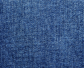 Blue jeans texture closeup