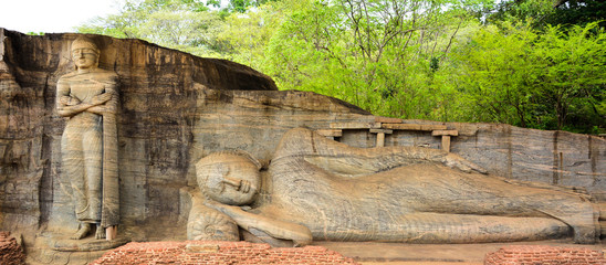 Ruins of the historical city of Polonnaruwa, Sri Lanka