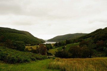 Highland Lake Valley in Wales UK