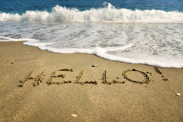 Background with summer, beach and tourism motifs