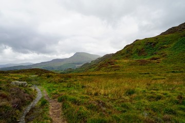 Fototapeta na wymiar Highland Landscape in North Wales UK