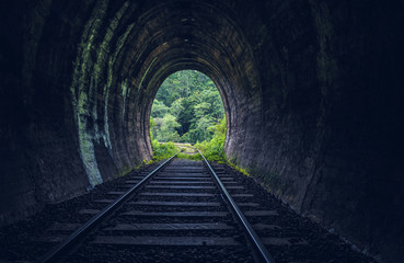 Fototapeta na wymiar Demodara railway tunnel, Ella, Sri Lanka