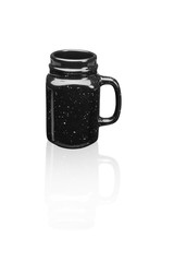 black mug in a white background