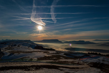aerial view from the plane