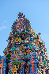 Fototapeta na wymiar Famous Hindu temple in Trincomalee, Sri Lanka