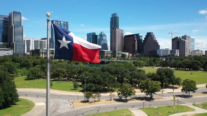 4K State Flag of Texas USA