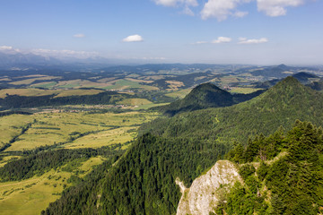 View from the top of Three Crowns Mountain, Poland