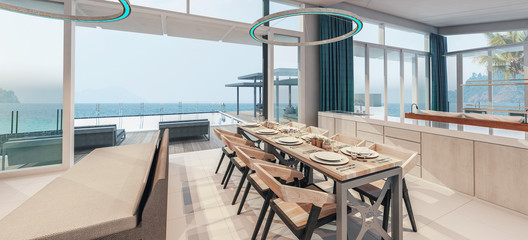 Sea view swimming pool