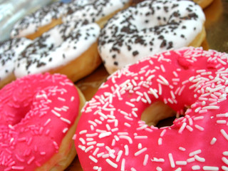 donuts on a plate