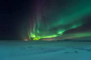 Fotobehang Noorderlicht aurora borealis © surangaw