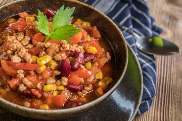 Mexican chili con carne.