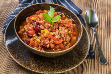 Mexican chili con carne.