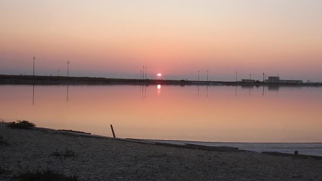 Tramonto accelerato alle saline di Margherita di Savoia