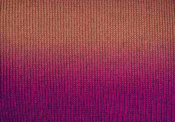 Background gradient knitted wool close-up