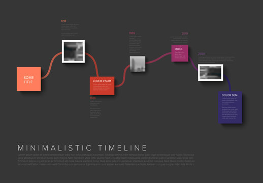 Minimalist Timeline Infographic