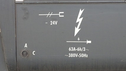 simboli su vagone ferroviario