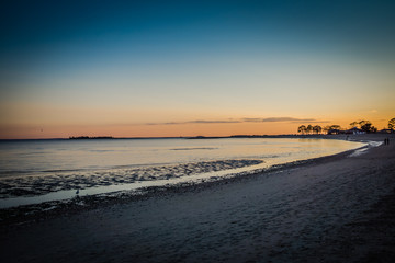 sunset on beach