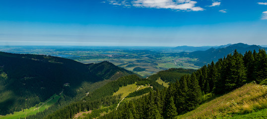 Obraz premium Das Alpenvorland vom Laber aus gesehen