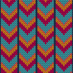Cool downward arrow lines knit texture geometric