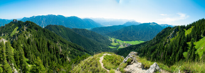 Ettal vom Berg Laber aus gesehen