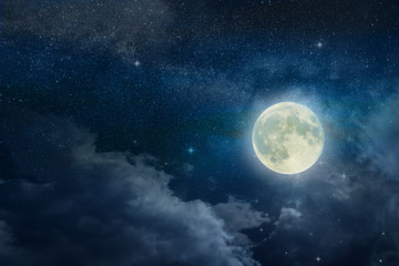 Obraz na płótnie Canvas view of the moon