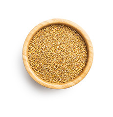 Yellow mustard seeds.