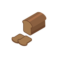 Bread isometric icon