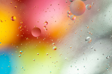 Abstract molecule sctructure. Water bubbles. Macro shot of air or molecule. Abstract space...