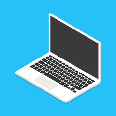 Isometric Laptop. Vector illustration.