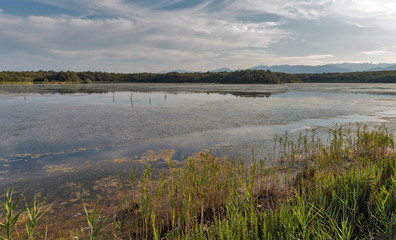 Terrenzana lake on Corsica island, France.