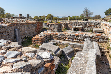 Ancient Ruins at archaeological site of Philippi, Greece