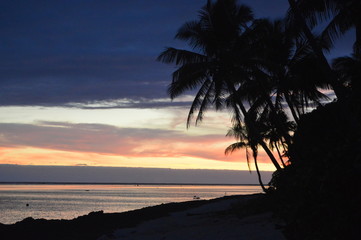 Sunset in Fiji