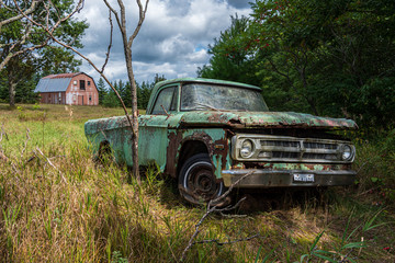 old rusty pick up truck