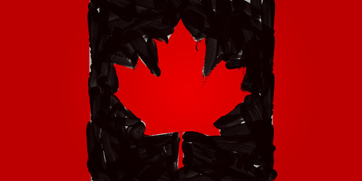 Illustration idea for Canadian President apologizing for blackfacing.