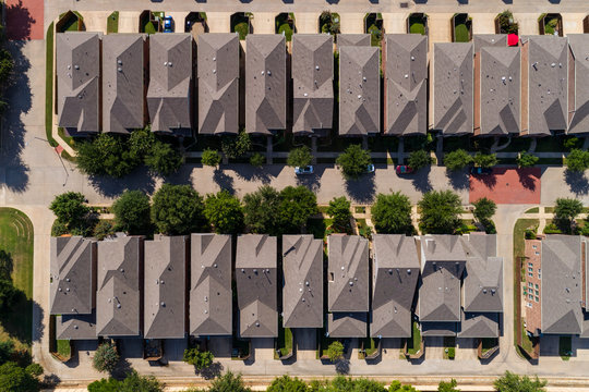 Birds Eye view of townhomes in Euless, TX
