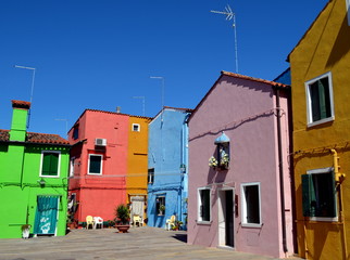 Bunte Fassaden auf Burano