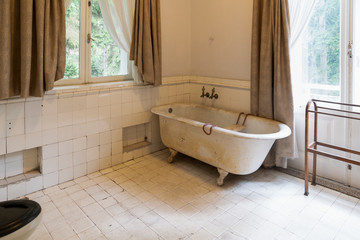 Old style bathroom with bathtub