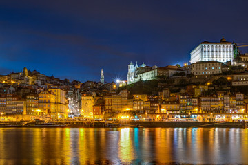 Panoramic View of Porto at night