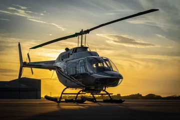 Zelfklevend Fotobehang helikopter © matthew