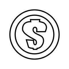 money symbol with ribbon vector illustration