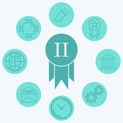 Award vector icon sign symbol