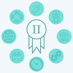 Award vector icon sign symbol